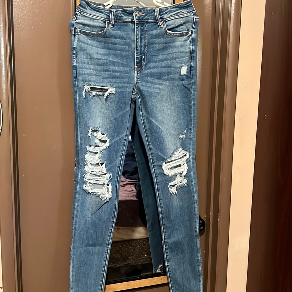 New American eager outfitters jeggings light wash